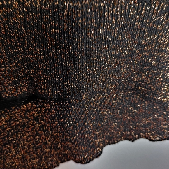 SEINT Bronze Metallic Long Sleeve Sweater - Size M - Picture 6 of 7